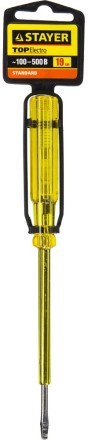 Пробник STAYER &quot;STANDARD&quot; электрический, 100-500В, 190мм, этикетка-флажок 2570-19_z01 купить в Уфе