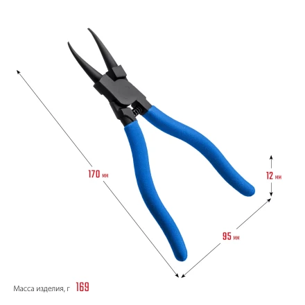 ЗУБР 180 мм, прямые губки, внутренний съемник стопорных колец, Профессионал (22821-1) купить в Уфе