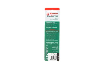 Сверло по плитке HAMMER Ф12х90мм (DR GL 12,0мм*90мм) купить в Уфе