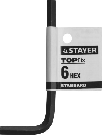 Ключ имбусовый STAYER &quot;STANDARD&quot;, сталь, черный, 6мм 27405-6 купить в Уфе