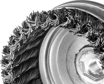 ЗУБР &quot;ПРОФЕССИОНАЛ&quot;. Щетка чашечная усиленная для УШМ, плетеные пучки стальной проволоки 0,8мм, 100ммхМ14 35271-100_z02 купить в Уфе