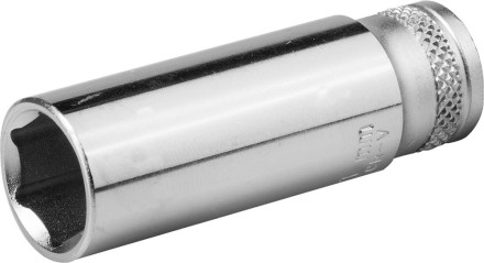 Торцовая головка KRAFTOOL &quot;INDUSTRIE QUALITAT&quot;, удлиненная, Cr-V, FLANK, хромосатинированная, 1/4&quot;, 8 мм 27817-08_z01 купить в Уфе