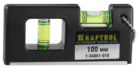 Уровень KRAFTOOL &quot;PRO&quot; &quot;МИНИ&quot; с магнитом, 2 ампулы, 100мм 1-34861-010 купить в Уфе