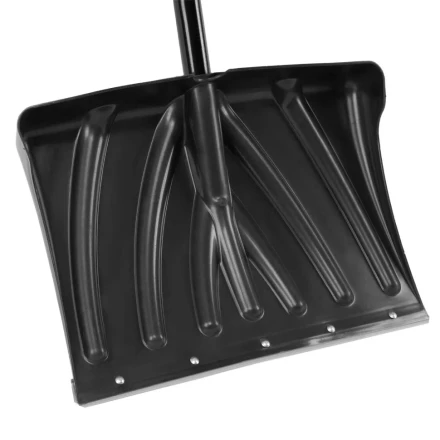 Лопата для уборки снега пластиковая, 450х325х1370 мм, стальной черенок, Palisad 61660 купить в Уфе