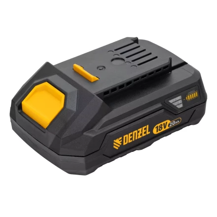 Дрель-шуруповерт аккумуляторная, бесщет.  Denzel 26141 BLDL-18-0 Li-Ion, 18 В купить в Уфе