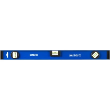 Уровень СИБИН двутавровый, 3 ампулы, измерительная линейка, 60см 34607-060 купить в Уфе