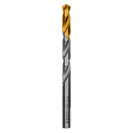 Сверло спиральное по металлу Denzel, 9 x 125 мм, Р6М5, Golden Tip, 718241 купить в Уфе