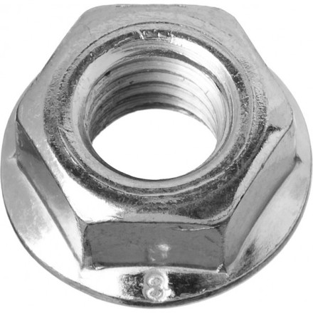 Гайка DIN 6923 с фланцем, M8, 6 шт, кл. пр. 8, оцинкованная, ЗУБР 303636-08 купить в Уфе