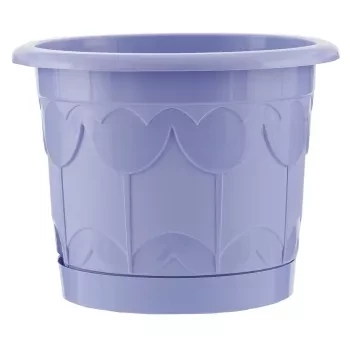 Горшок Тюльпан с поддоном цветок мяты 3,9 л PALISAD 69248 купить в Уфе