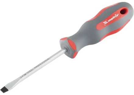 Отвертка Profi SL8 х 200 мм SVСM двухкомпонентная рукоятка Matrix 11982 купить в Уфе