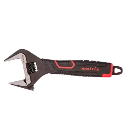 Ключ разводной Matrix тонкие губки фосфатированный двухкомпонентная рукоятка 200 мм 15577 купить в Уфе