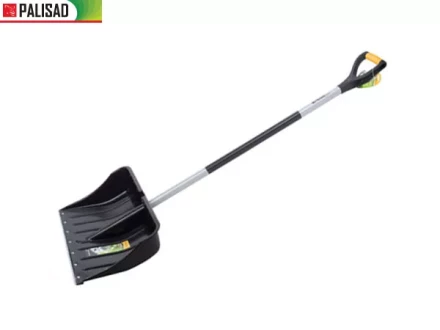Лопата снеговая 540 х 375 мм длина 1520 мм металл. эргон.черенок стальн. окант  PALISAD 61568 купить в Уфе