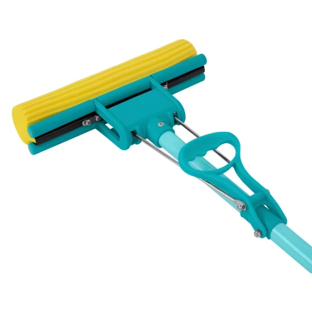 Швабра отжимная Palisad, 110 см, губка PVA 26х5,5х6 см, телескопическая рукоятка, бирюзовая, Home 935165 купить в Уфе