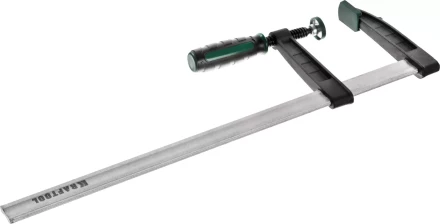 Струбцина, KRAFTOOL 32011-120-500, тип &quot;F&quot;, DIN 5117, двухкомпонентная ручка, 120х500мм 32011-120-500 купить в Уфе