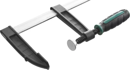 Струбцина, KRAFTOOL 32011-120-500, тип &quot;F&quot;, DIN 5117, двухкомпонентная ручка, 120х500мм 32011-120-500 купить в Уфе