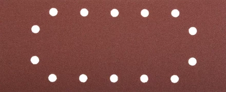 Лист шлифовальный ЗУБР &quot;МАСТЕР&quot;, 14 отверстий, для ПШМ на зажимах, Р100, 115х280мм, 5шт 35594-100 купить в Уфе