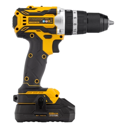 Дрель-шуруповерт аккумуляторная ударная бесщет Denzel CIDB-18-02, Li-Ion, 18 В 26145 купить в Уфе