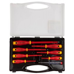 Набор STAYER &quot;PROFI&quot; &quot;ELECTRO&quot;: Отвертки диэлектрические, тестер, 100-250В, Cr-V, 8шт 25145-H8_z01