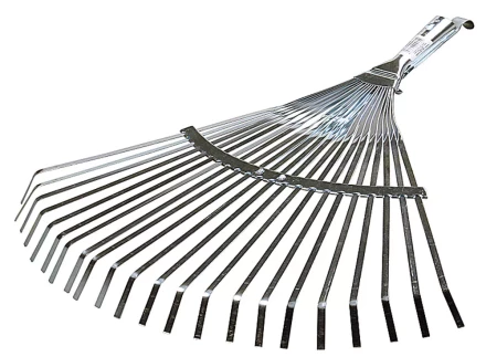 Грабли веерные RACO регулируемые, 22 плоских зубца, гальванизир. покр., 300-450мм 4231-53/733 купить в Уфе