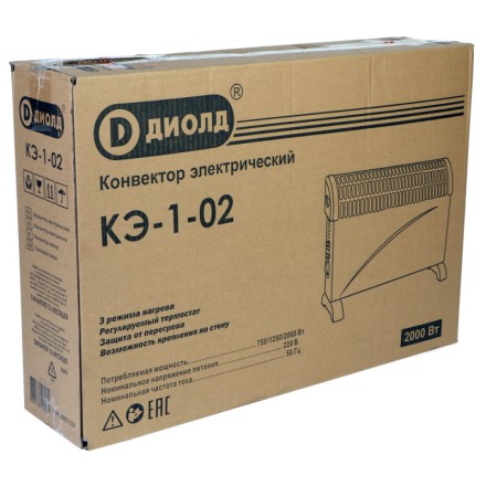 Конвектор электрический Диолд КЭ-1-02 купить в Уфе