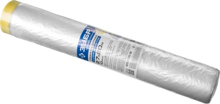Пленка ЗУБР &quot;ПРОФЕССИОНАЛ&quot; защитная с клейкой лентой, HDPE, 10мкм, 2,7х20м 12250-270-20 купить в Уфе