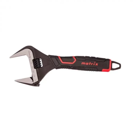 Ключ разводной Matrix тонкие губки фосфатированный двухкомпонентная рукоятка 250 мм 15578 купить в Уфе