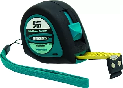 Рулетка &quot;Ergonomisch&quot; 3 м x 16 мм магнитный обрезиненный зацеп  GROSS 31101 купить в Уфе