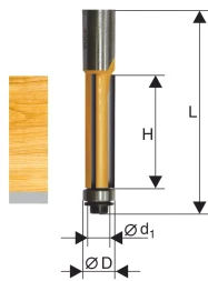 Фреза кромочная прямая ф127х25мм хв 8мм 10651