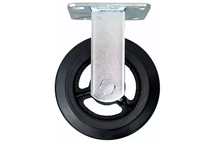 Аппаратное неповоротное колесо большегрузное HITCH 200*50 резина черная FCd80 (SZ085002) купить в Уфе