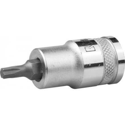 Торцовая бита-головка KRAFTOOL &quot;INDUSTRIE QUALITAT&quot;, материал S2, TORX, сатинированная, 1/2&quot;, Т27 27905-27_z01 купить в Уфе