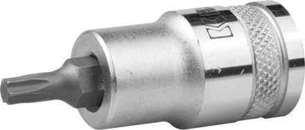 Торцовая бита-головка KRAFTOOL &quot;INDUSTRIE QUALITAT&quot;, материал S2, TORX, сатинированная, 1/2&quot;, Т27 27905-27_z01 купить в Уфе