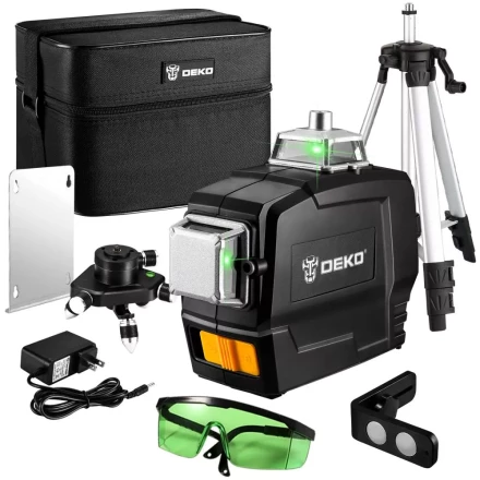 Уровень лазерный DEKO DKLL12PG1 SET2, 065-0235, со штативом купить в Уфе