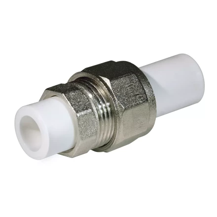 Соединение разборное PP-R 25 мм белое (25/100) 45505 купить в Уфе