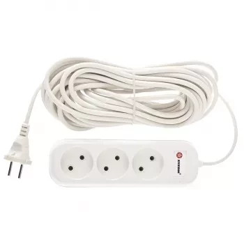 Удлинитель бытовой серия EU, без заземления, 10м, 3 роз., 6А Stern 95729 купить в Уфе