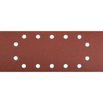 Лист шлифовальный ЗУБР &quot;МАСТЕР&quot;, 14 отверстий, для ПШМ на зажимах, Р320, 115х280мм, 5шт 35594-320 купить в Уфе