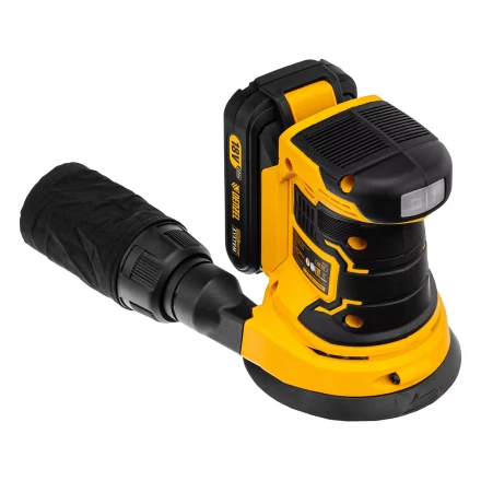 Машина шлифовальная эксцентриковая аккумуляторная Denzel 28470 COS-125, 18В Li-Ion купить в Уфе