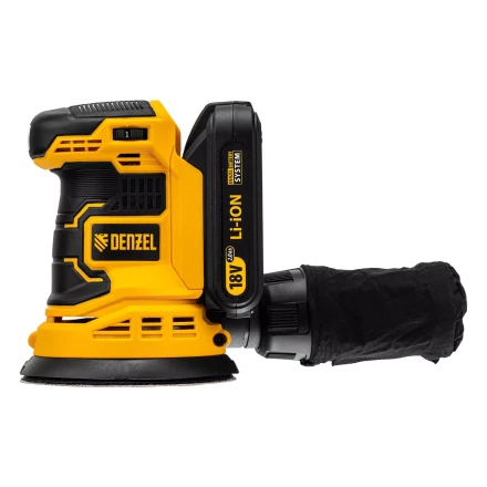 Машина шлифовальная эксцентриковая аккумуляторная Denzel 28470 COS-125, 18В Li-Ion купить в Уфе