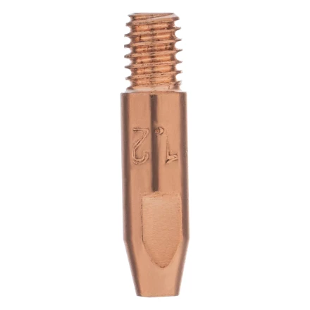 Токосъемный наконечник под проволоку 1,2 мм, М6х28, E-CU, 20 шт для MIG горелки тип 24 Denzel 93648 купить в Уфе