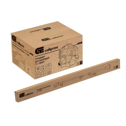 Триммер бензиновый Сибртех ТС-1800Р, 33 см3, разъемная штанга, состоит из 2 частей 962225 купить в Уфе