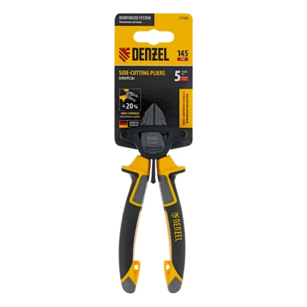 Бокорезы 145 мм Denzel 17780, трехкомпонентные рукоятки купить в Уфе