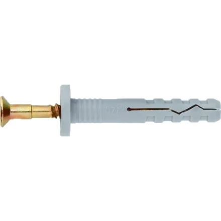 Дюбель-гвоздь полипропиленовый с цилиндрическим бортиком 8 х 60 мм 100 шт Сибртех 42148 купить в Уфе