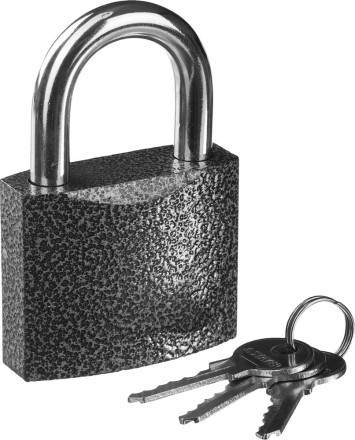 Замок STAYER &quot;STANDARD&quot; навесной, металлический корпус, закаленная дужка, 63 мм 37160-60 купить в Уфе