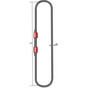 Строп канатный кольцевой СКК 32 т L=4 м  канат 42 опрессовка купить в Уфе