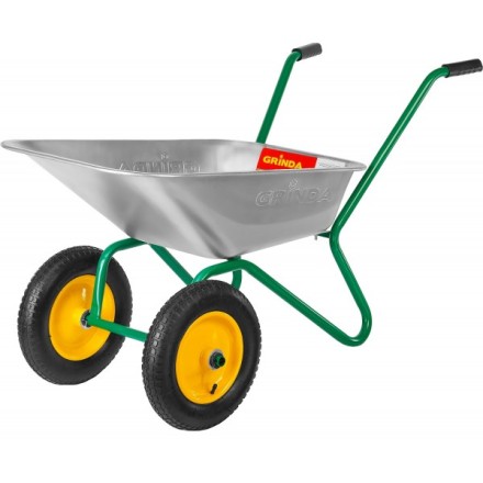 Тачка GRINDA садовая двухколесная, 80 л, грузоподъемность 120 кг 422400_z01 купить в Уфе