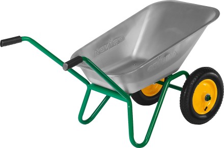 Тачка GRINDA садовая двухколесная, 80 л, грузоподъемность 120 кг 422400_z01 купить в Уфе