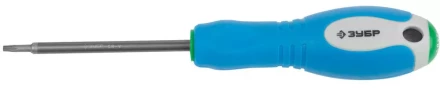 Отвертка ЗУБР, Cr-V сталь, трехкомпонентная рукоятка, цветовая индикация типа шлица, TORX №10, 75мм 25254-10-075 купить в Уфе