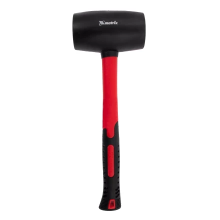 Киянка резиновая, 910 г, черная резина, фибергласовая рукоятка// Matrix 11194 купить в Уфе