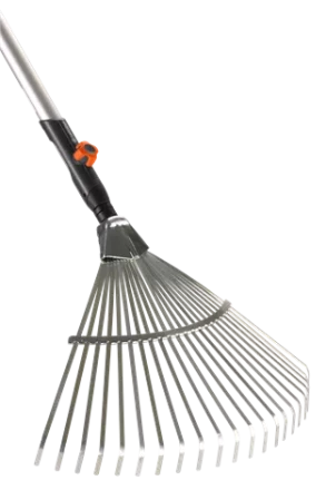 Комплект: Грабли веерные  + Рукоятка деревянная 130 см   GARDENA купить в Уфе