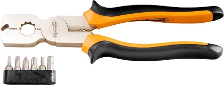 Плоскогубцы 200 мм CrV комбинированные многофункциональные с набором бит SPARTA 169265 купить в Уфе