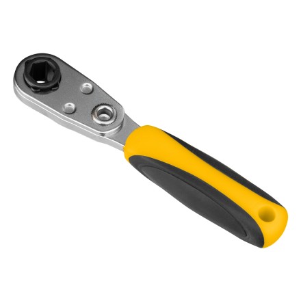 Ключ-трещотка для бит 1/4&quot; Denzel 11633, 52 зуба, CrMo, адаптер для торцевых головок Denzel купить в Уфе